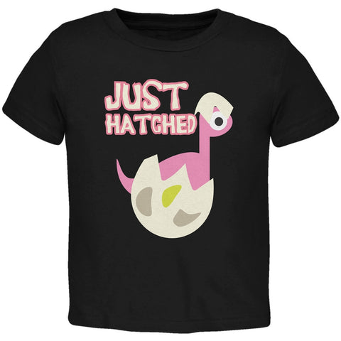 Just Hatched Baby Girl Black Toddler T-Shirt
