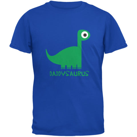 Daddysaurus Father and Child Royal Adult T-Shirt