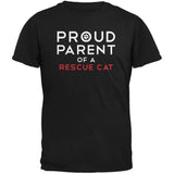 Proud Parent Of A Rescue Cat Black Adult T-Shirt