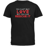 Rescue Love Black Adult T-Shirt