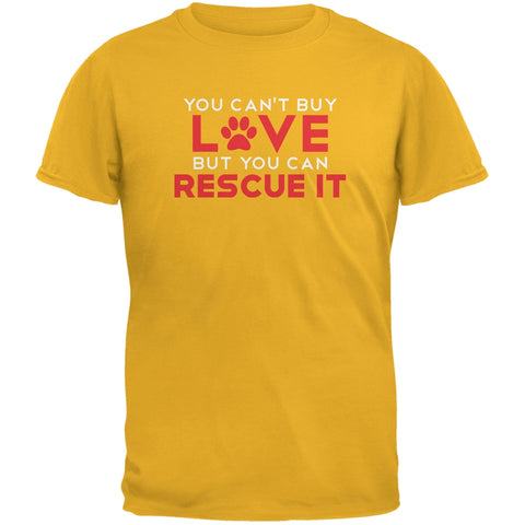 Rescue Love Gold Adult T-Shirt