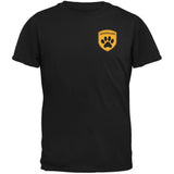 Dog Dogwalker Badge Makes Frequent Stops Black Youth T-Shirt