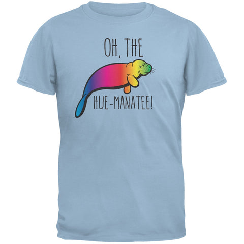 PAWS - Oh The Hue-Manatee Light Blue Adult T-Shirt