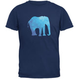 African Spirit Animal Elephant Metro Blue Adult T-Shirt
