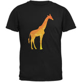 African Spirit Animal Giraffe Black Adult T-Shirt