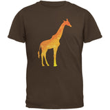 African Spirit Animal Giraffe Black Adult T-Shirt