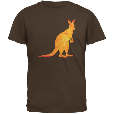 Australian Spirit Animal Kangaroo Brown Adult T-Shirt