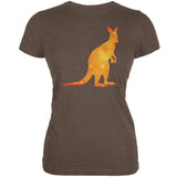 Australian Spirit Animal Kangaroo Aqua Juniors Soft T-Shirt