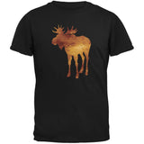 Native American Spirit Moose Black Adult T-Shirt