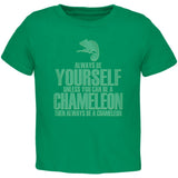Always Be Yourself Chameleon Kelly Green Toddler T-Shirt