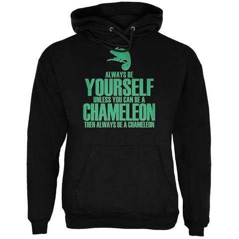 Always Be Yourself Chameleon Black Adult Hoodie