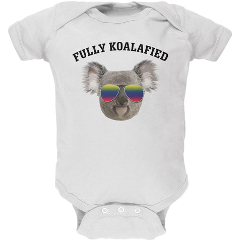 Fully Koalafied White Soft Baby One Piece