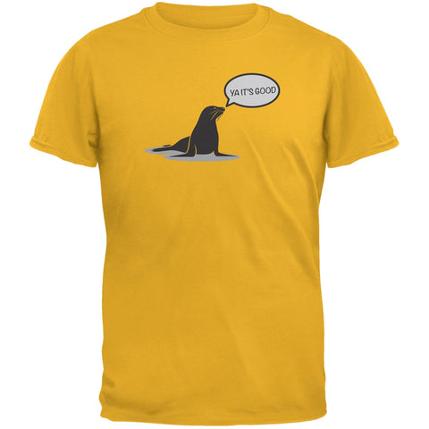 PAWS - Seal Of Approval Gold Adult T-Shirt
