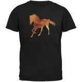 Native American Spirit Horse Brown Adult T-Shirt