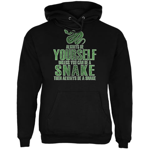 Always Be Yourself Snake Black Adult Hoodie
