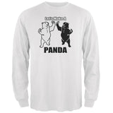 Let's Make A Panda Funny Heather Grey Adult Long Sleeve T-Shirt
