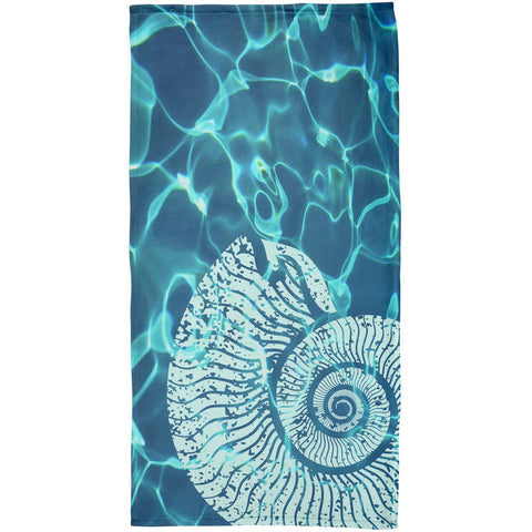 Nautilus Plush Beach Towel