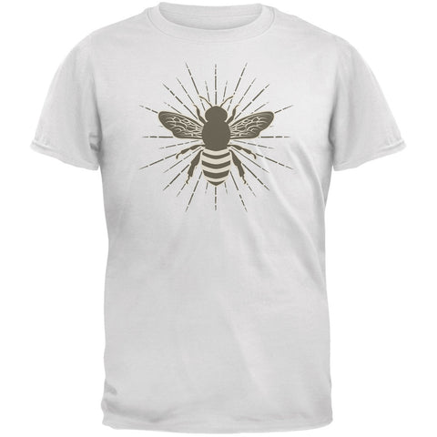 Bumble Bee Rays White Adult T-Shirt
