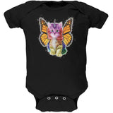 Rainbow Butterfly Unicorn Kitten White Soft Baby One Piece