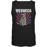 4th of July Meowica Adult Tank Top