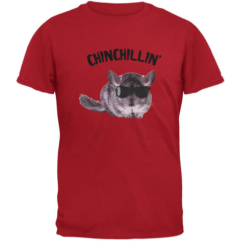 Chinchillin Chinchilla Red Adult T-Shirt