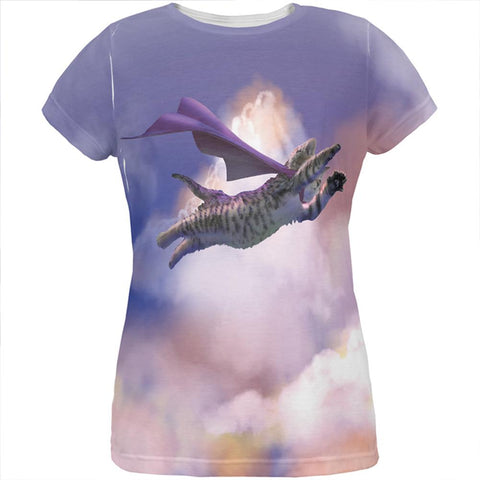 Flying Supercat All Over Womens T-Shirt