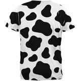 Halloween Costume Cow Pattern All Over Mens T Shirt - back view