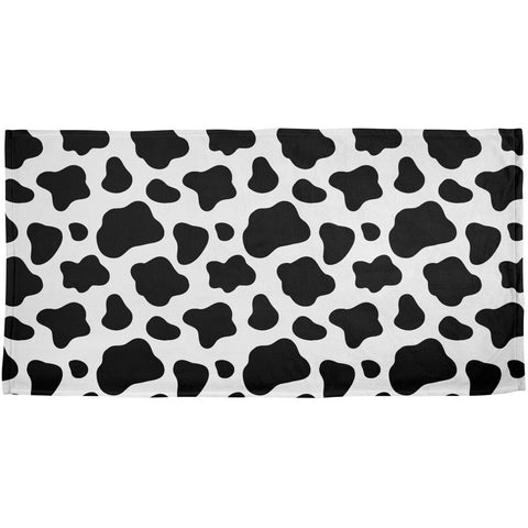 Cow Pattern All Over Plush Beach Towel