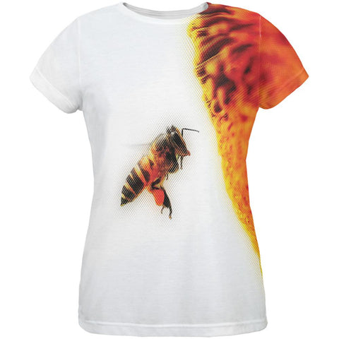 Honey Bee in Flight All Over Womens T-Shirt