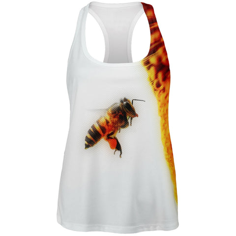 Honey Bee in Flight All Over Womens Tank Top