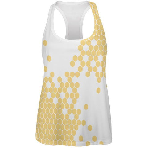 Honeycomb Bees All Over Womens Tank Top