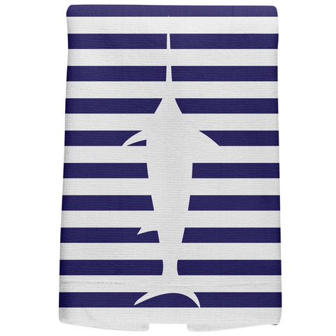 Swordfish Nautical Stripes All Over Hand Towel
