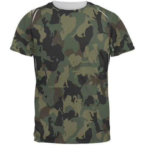 Cat Camo Catmouflage All Over Adult T-Shirt