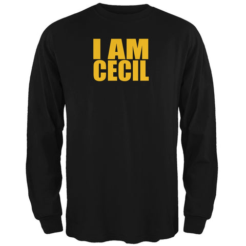 I Am Cecil Black Adult Long Sleeve T-Shirt