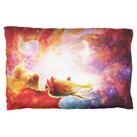 Galaxy Axolotl Mexican Salamander Pillow Case