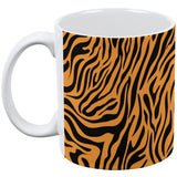 Zebra Print Orange All Over Coffee Mug