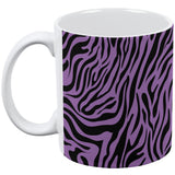 Zebra Print Purple All Over Coffee Mug