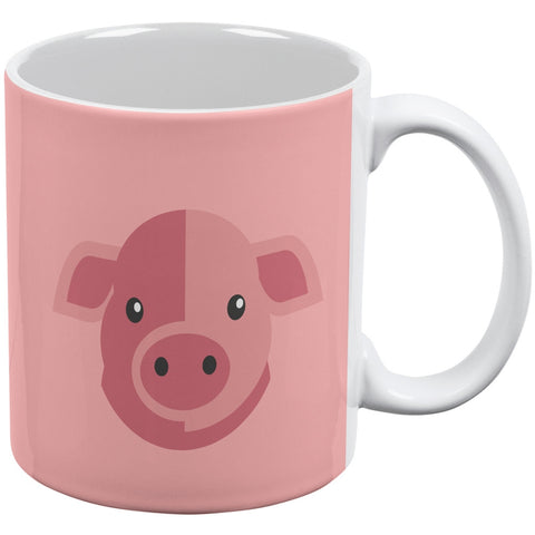 Cute Pig White All Over Coffee Mug
