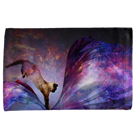 Galaxy Cat Time and Space All Over Hand Towel