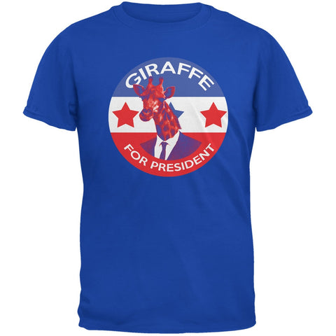 Election 2016 Giraffe For President Royal Adult T-Shirt