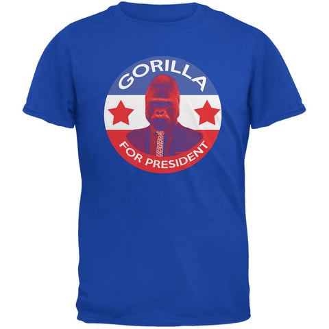 Election 2016 Gorilla For President Royal Adult T-Shirt