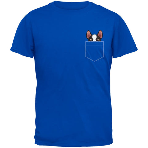 Boston Terrier Pocket Pet Royal Adult T-Shirt