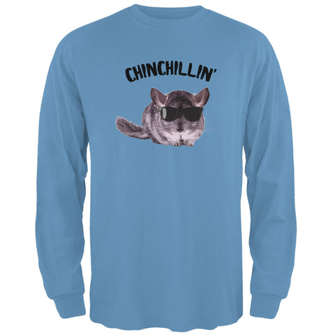 Chinchillin Chinchilla Carolina Blue Adult Long Sleeve T-Shirt