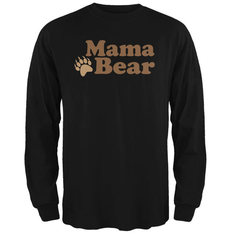 Mothers Day - Mama Bear Black Adult Long Sleeve T-Shirt