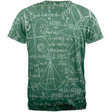 Giraffe Geek Math Formulas All Over Adult T-Shirt
