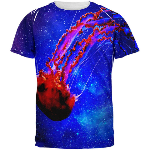 Galaxy Jellyfish All Over Adult T-Shirt