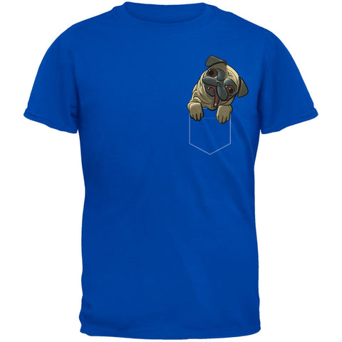 Pocket Pet Pug Royal Adult T-Shirt
