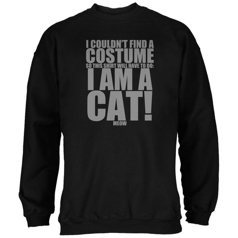 Halloween Cheap Cat Costume Black Adult Sweatshirt