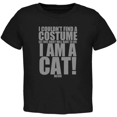 Halloween Cheap Cat Costume Black Toddler T-Shirt