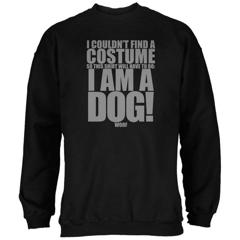 Halloween Cheap Dog Costume Black Adult Sweatshirt